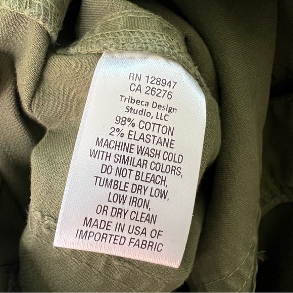 NWT nili lotan cropped military pant camo green size 2 - Picture 10 of 10